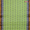 Bengal cotton saree light green and mustard shade with thread woven buttas and thread woven border without blouse