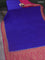 Banarasi crepe partly saree blue and pink with woven buttas and woven border