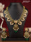 Antique guttapusalu necklace with kemp & cz stones and pearl & beads hanging
