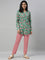 Dusty Rose Cotton Stretch Kurti Pants