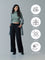 Black Fleece Wide Pant