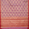 Banarasi kota saree pastel pink and maroon with zari woven buttas and zari woven simple border