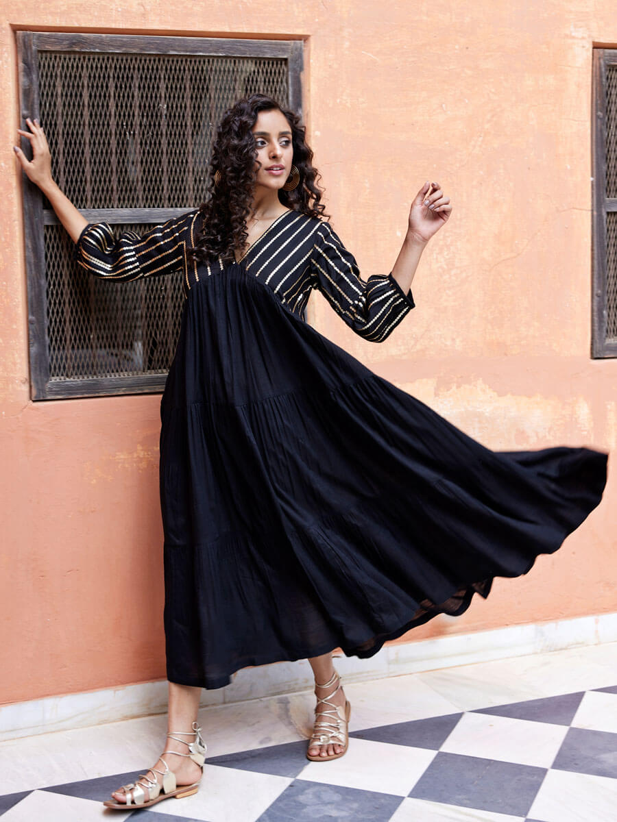 Layla Sequined Modal Maxi Dress