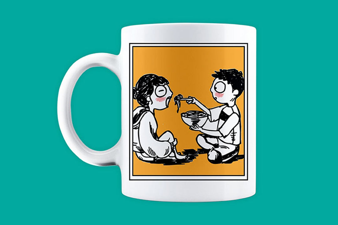 Love is sharing Maggi Mug