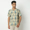 Camp Collar Half Sleeve Short Length Relaxed Fit Cuban Printed Shirt