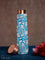 Copper Printed Bottle - Blue