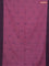 Bengal soft cotton saree mauve pink and blue with allover butta weaves and simple border