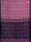 Bengal soft cotton saree mavue pink and navy blue with allover weaves and simple border