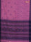 Bengal soft cotton saree mauve pink and blue with allover butta weaves and simple border