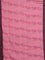 Bengal soft cotton saree pink and green with allover weaves and simple border