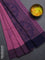 Bengal soft cotton saree mavu pink and navy blue with allover butta weaves and simple border