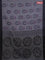 Bengal soft cotton saree grey and black with allover butta weaves and simple border