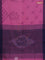 Bengal soft cotton saree mavue pink and navy blue with allover weaves and simple border