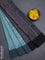 Bengal soft cotton saree pastel blue and grey with allover weaves and simple border