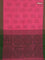 Bengal soft cotton saree candy pink and green with allover weaves and simple border