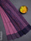 Bengal soft cotton saree mauve pink and navy blue with allover weaves and simple border