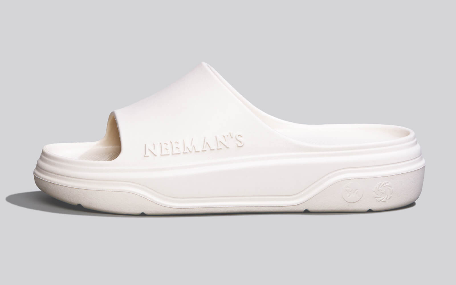 Cushers Slides For Women : Ivory White