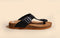 Cork Thong Sandals : Black-Tan