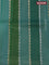 Banarasi organza silk saree teal green with rangakt weaves and zari woven piping boder