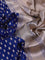 Banarasi uppada silk saree blue with allover zari woven buttas and zari woven border