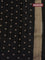 Banarasi mushru silk saree black with allover zari weaves and zari woven border