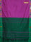Arani semi silk saree magenta pink and dual shade of green with thread woven buttas and thread woven butta border