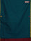 Arani semi silk saree peacock green and maroon with thread woven buttas and piping border