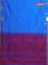 Arani semi silk saree cs blue and purple with thread woven buttas and piping border