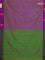 Arani semi silk saree dual shade of mild purple and green with thread woven buttas and thread woven butta border