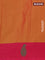 Arani semi silk saree dual shade of violet and dual shade of orange with thread woven buttas and thread woven butta border