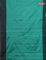 Arani semi silk saree teal green and dark green with allover silver & copper zari weaves and zari woven border