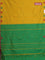 Arani semi silk saree mustard yellow and dual shade of green with thread woven buttas and thread woven butta border