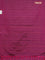 Arani semi silk saree magenta pink with copper zari woven buttas in borderless style