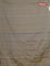Arani semi silk saree dark beige with allover thread weaves in borderless style