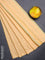 Arani semi silk saree yellow shade with allover thread weaves in borderless style
