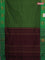 Arani semi silk saree green with zari woven buttas and paisley zari woven butta border