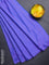 Arani semi silk saree lavender with allover silver zari weaves in borderless style