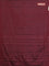 Arani semi silk saree maroon with allover silver zari weaves in borderless style