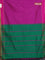 Arani semi silk saree purple and green with allover thread weaves and rettapet zari woven border`