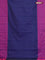 Arani semi silk saree navy blue and purple with allover copper zari weaves and zari checked border