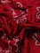 Chiniya silk saree kumkum red with allover bandhani prints