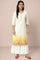 White Thread Embroidery Straight Kurta and Palazzo Set