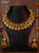 Antique necklace lakshmi kasu design with jadau stones