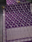 Banarasi semi katan silk saree violet with allover silver & gold zari weaves and zari woven border