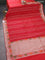 Banarasi semi katan silk saree red with allover zari weaves and rich zari woven border