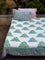 Fields of Lavender Block Printed Cotton Bedsheet
