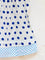 Indigo Polka PinTuck Block Printed Cotton Frock