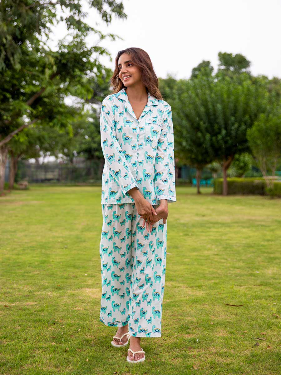 Dino Soft Cotton Pyjama Set