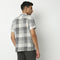 Camp Collar Half Sleeve Checkered Mood Shirt