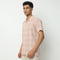 Camp Collar Half Sleeve Checkered Mood Shirt